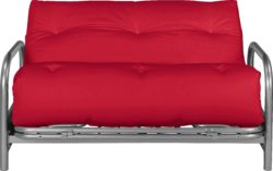 ColourMatch - Mexico - 2 Seater - Futon - Sofa Bed - Poppy Red